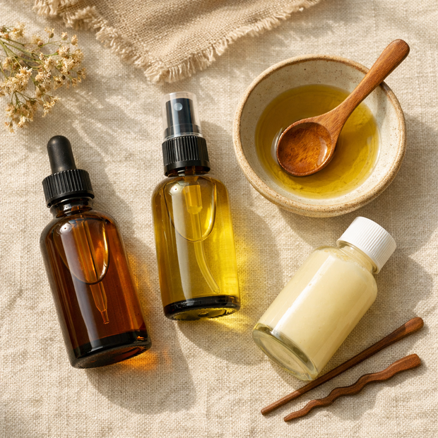 DIY Haarmaske mit Jojobaöl, Süßmandelöl und Rizinusöl