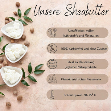 Unraffinierte Sheabutter in Nahaufnahme