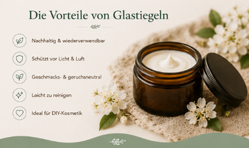 Glastiegel 100 ml Braunglas für Körperbutter und Kosmetik - Detailansicht 100