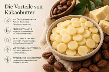 Kakaobutter Pastillen unraffiniert für Körperbutter und Lippenpflege - Detailansicht 2