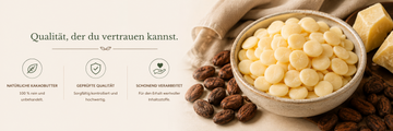 Kakaobutter Pastillen unraffiniert für Körperbutter und Lippenpflege - Detailansicht 3
