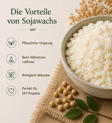 Sojawachs 1 kg pflanzlich für selbstgemachte Kerzen - Detailansicht 1