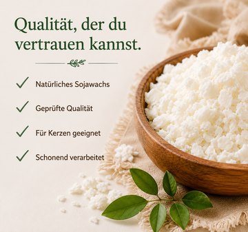 Sojawachs 1 kg pflanzlich für selbstgemachte Kerzen - Detailansicht 1