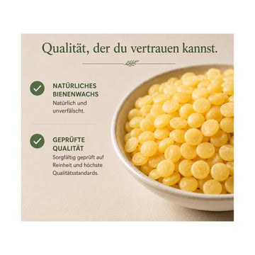 Bienenwachs Pastillen kosmetikgeprüft für Lippenbalsam und Kerzen - Detailansicht 3