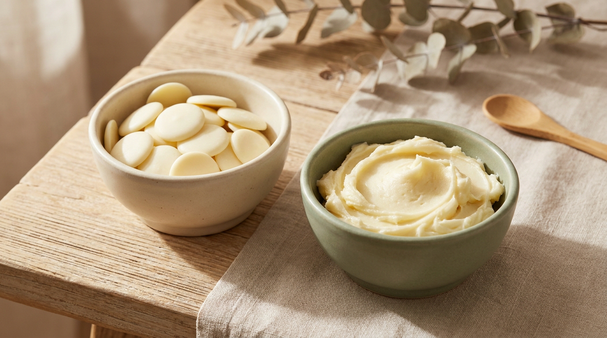 Kakaobutter vs. Sheabutter