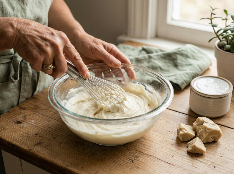 Geschlagene Körperbutter selbst machen