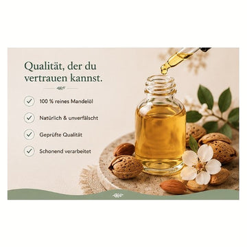 Mandelöl kosmetikgeprüft für Körperpflege und Lippenbalsam - Detailansicht