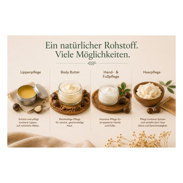 Sheabutter unraffiniert kosmetikgeprüft für Körperpflege - Detailansicht 1