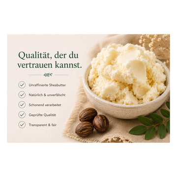 Sheabutter unraffiniert kosmetikgeprüft für Körperpflege - Detailansicht 3