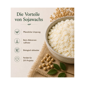 Sojawachs 1000 g pflanzlich für selbstgemachte Kerzen - Detailansicht 1